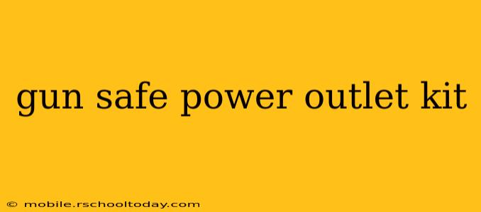 gun safe power outlet kit