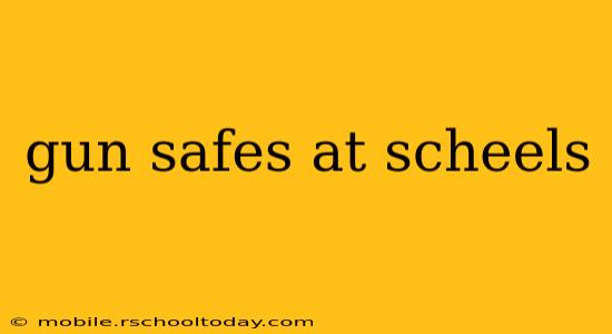 gun safes at scheels