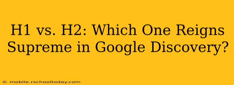 H1 vs. H2: Which One Reigns Supreme in Google Discovery?