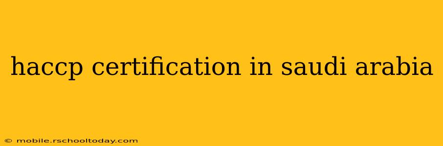 haccp certification in saudi arabia