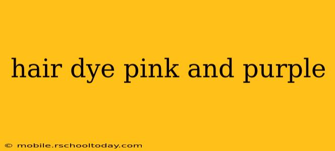 hair dye pink and purple