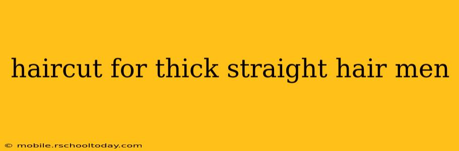 haircut for thick straight hair men