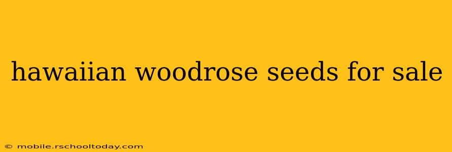 hawaiian woodrose seeds for sale