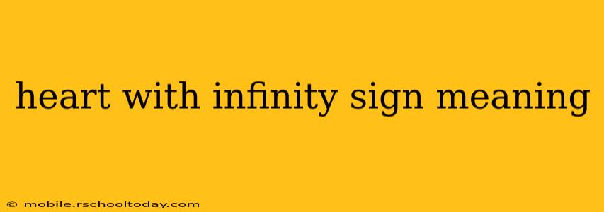 heart with infinity sign meaning