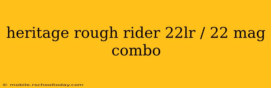 heritage rough rider 22lr / 22 mag combo