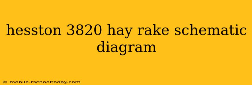 hesston 3820 hay rake schematic diagram