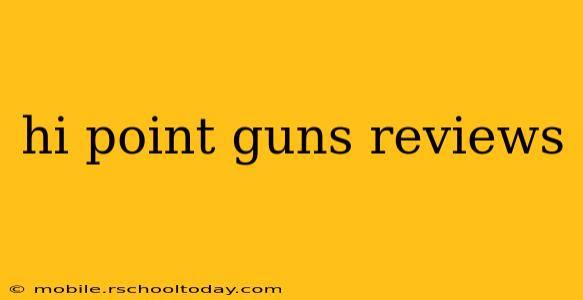 hi point guns reviews