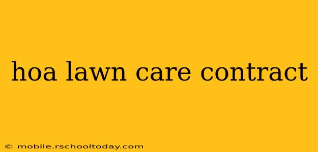 hoa lawn care contract