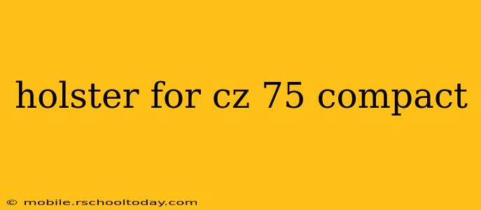 holster for cz 75 compact