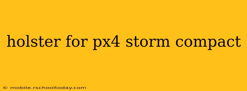 holster for px4 storm compact