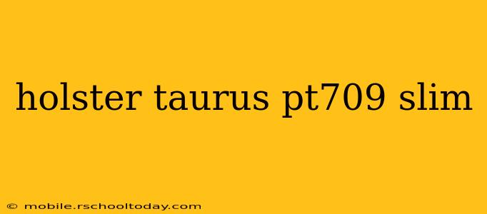 holster taurus pt709 slim
