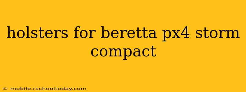 holsters for beretta px4 storm compact
