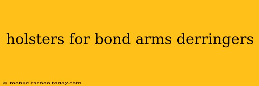holsters for bond arms derringers