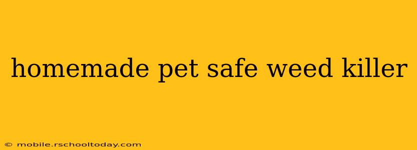 homemade pet safe weed killer