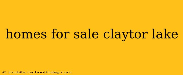 homes for sale claytor lake