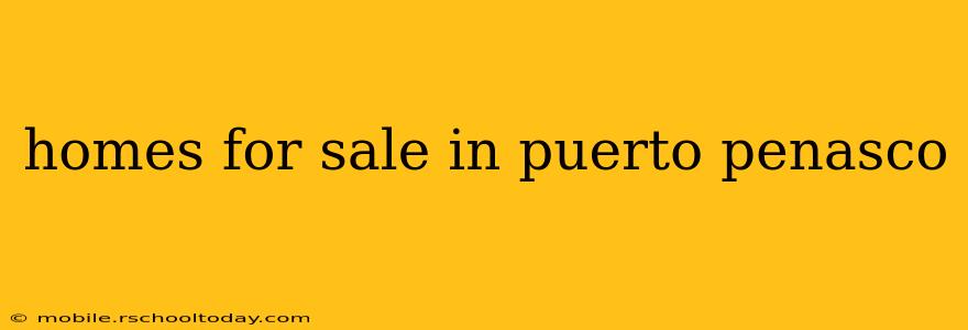 homes for sale in puerto penasco