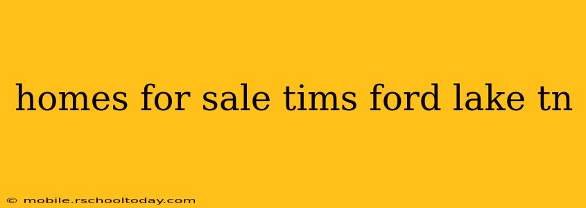 homes for sale tims ford lake tn
