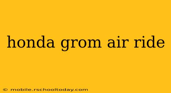 honda grom air ride