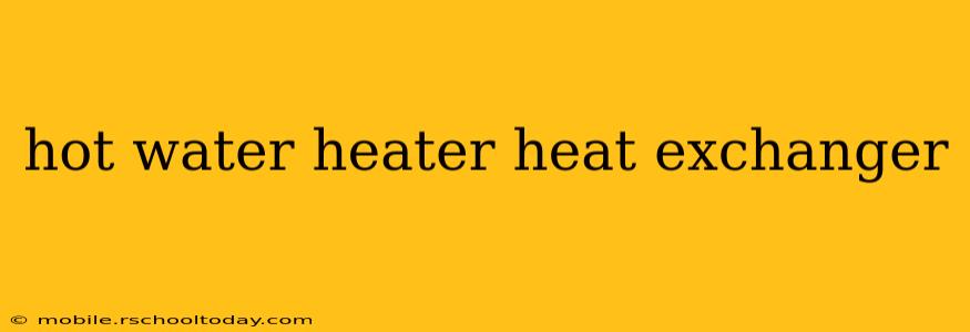 hot water heater heat exchanger