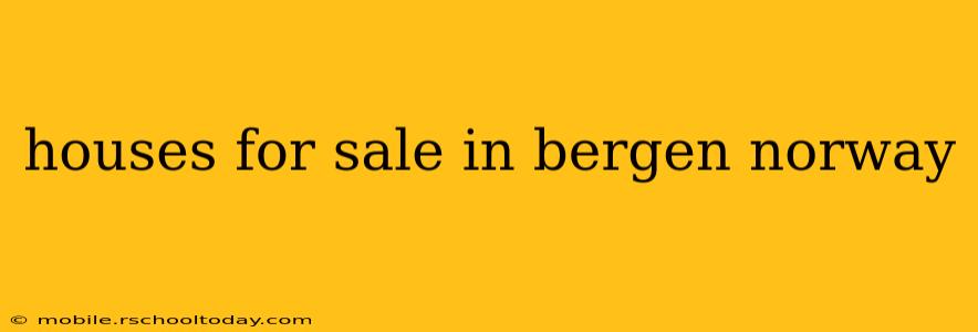 houses for sale in bergen norway