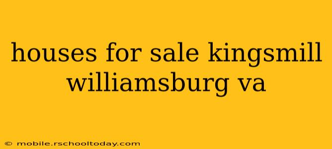 houses for sale kingsmill williamsburg va