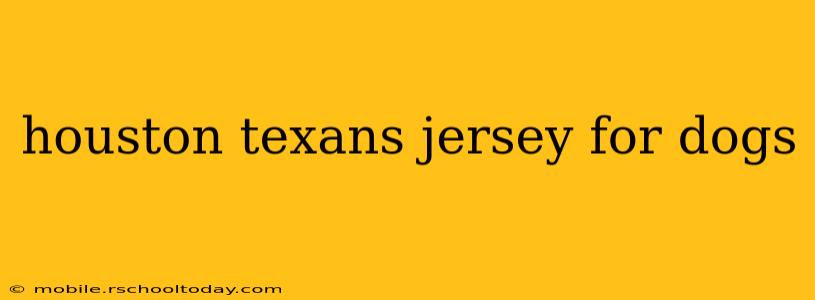 houston texans jersey for dogs