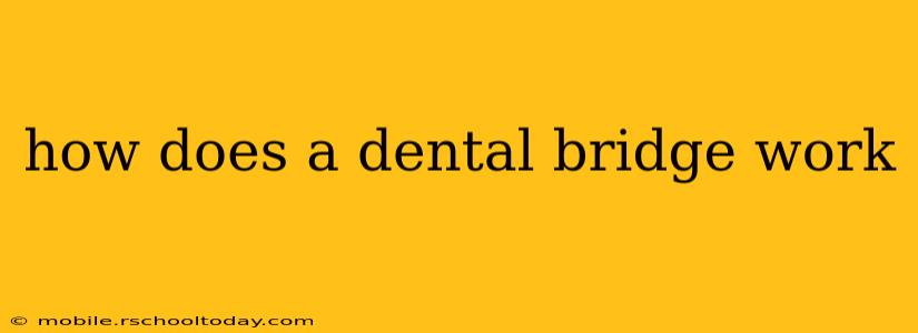 how does a dental bridge work