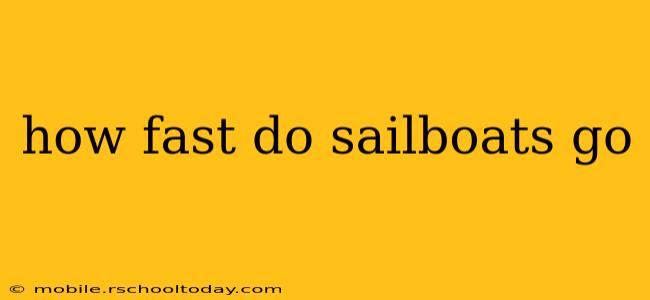 how fast do sailboats go
