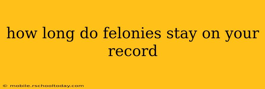 how long do felonies stay on your record