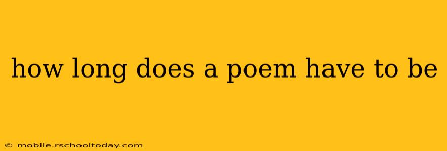 how long does a poem have to be