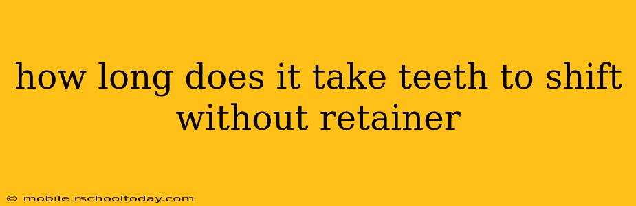 how long does it take teeth to shift without retainer