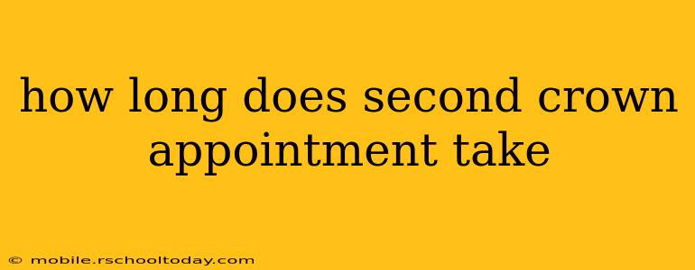 how long does second crown appointment take
