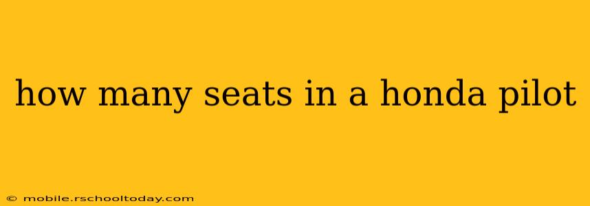 how many seats in a honda pilot
