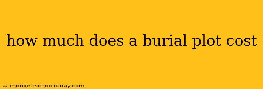how much does a burial plot cost