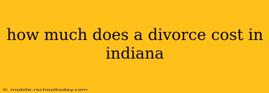 how much does a divorce cost in indiana