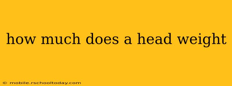 how much does a head weight