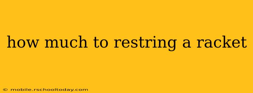 how much to restring a racket