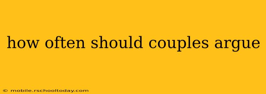 how often should couples argue