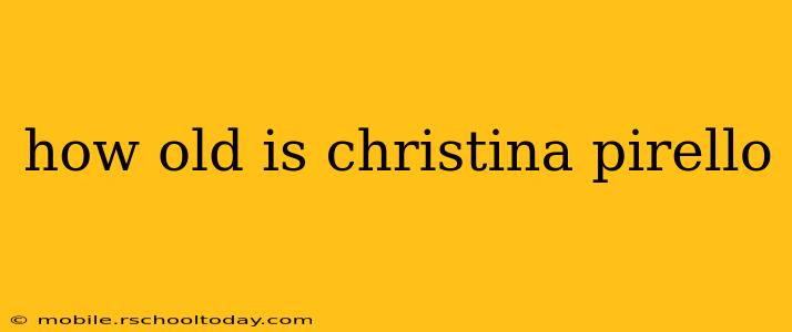 how old is christina pirello
