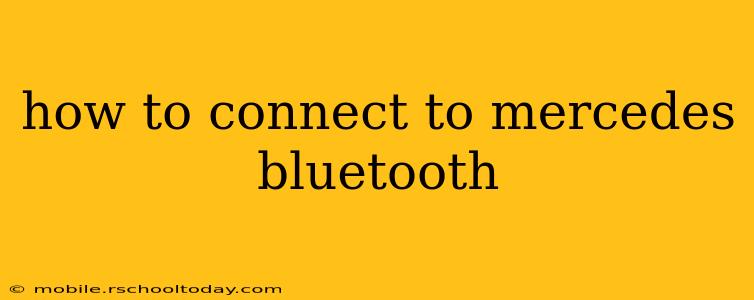 how to connect to mercedes bluetooth