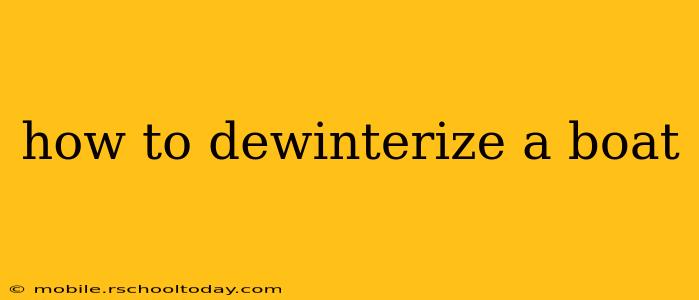 how to dewinterize a boat