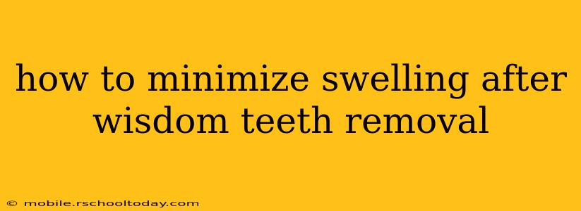 how to minimize swelling after wisdom teeth removal