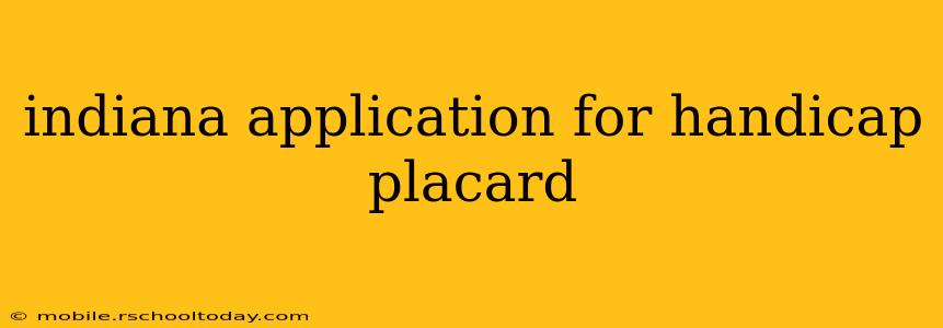indiana application for handicap placard