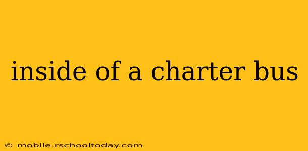 inside of a charter bus