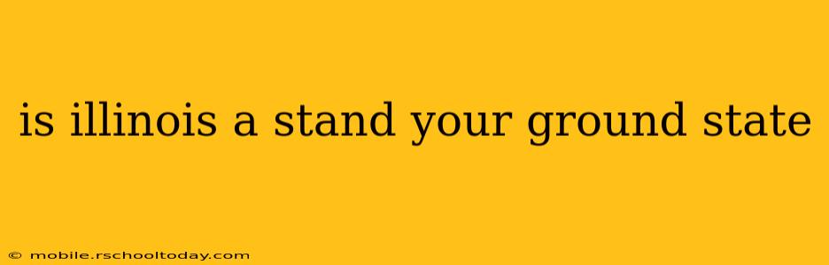 is illinois a stand your ground state