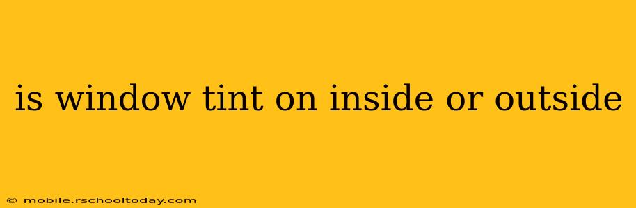 is window tint on inside or outside