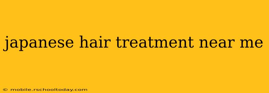 japanese hair treatment near me