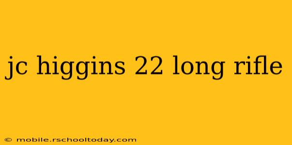 jc higgins 22 long rifle