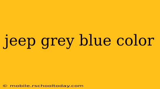 jeep grey blue color