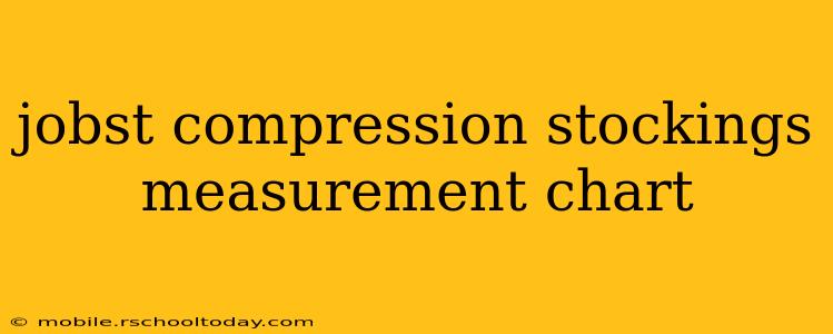 jobst compression stockings measurement chart